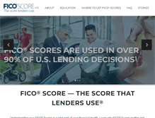 Tablet Screenshot of ficoscore.com